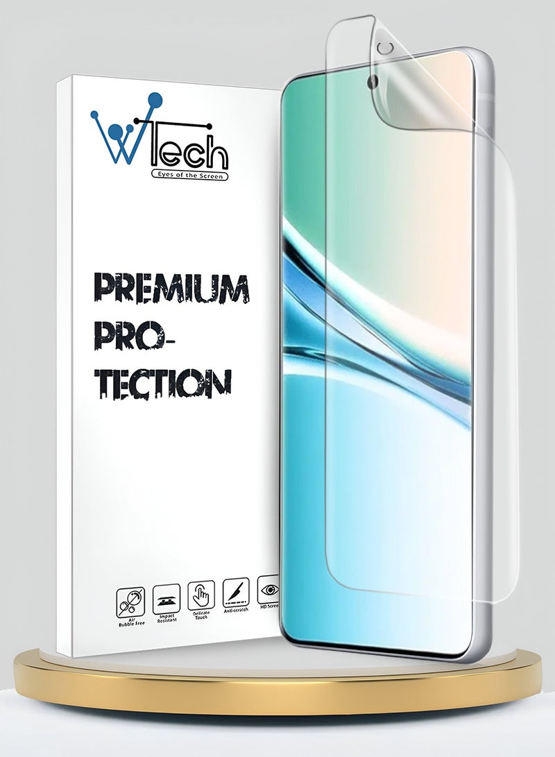 دبليو تيك حماية شاشة رقيقة ومرنة من هيدروجيل Xiaomi Redmi Note 15 5G 2025 - شفاف - Image 1