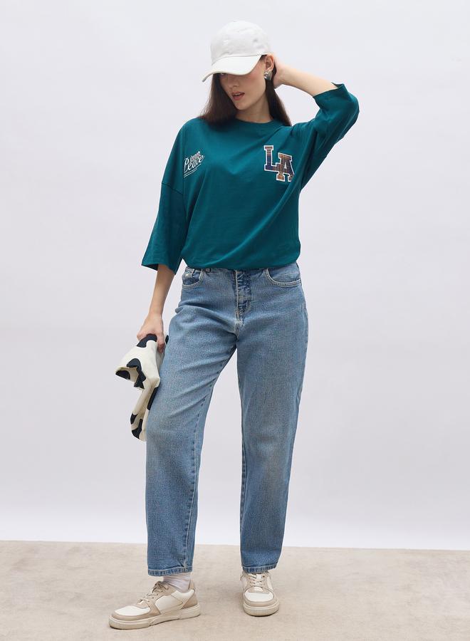 Styli Graphic Print Oversized T-Shirt - Image 1