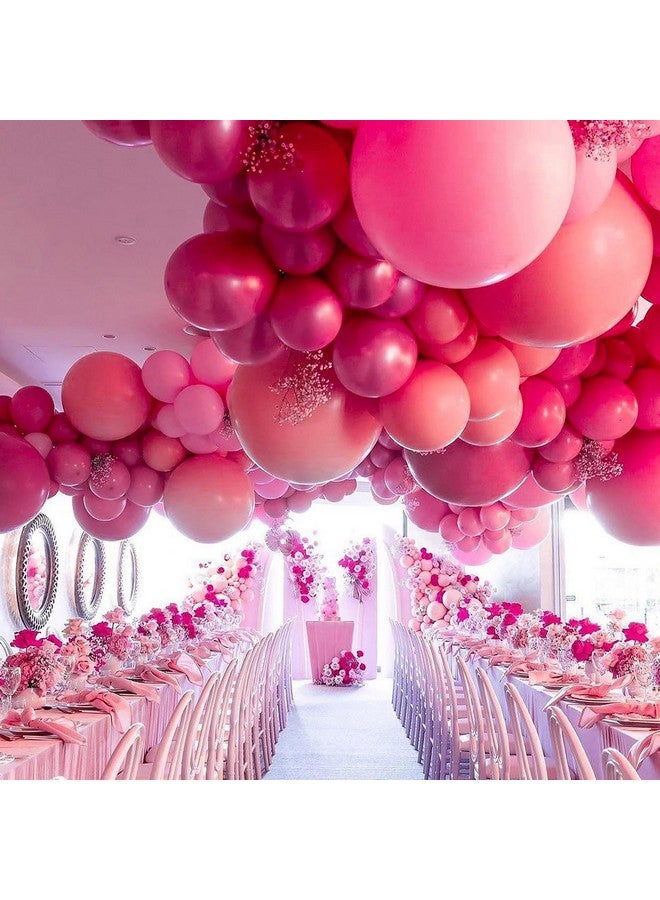 PartyWoo Hot Pink Balloons 20 pcs 18 Inch Large Big Jumbo Giant Dark Pink Magenta Fuchsia Latex Helium Balloons for Wedding Baby Shower Gender Reveal Birthday Party Decorations Pink-Y12 - Image 3