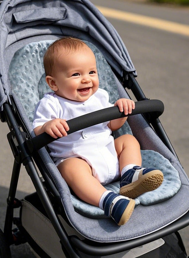 vocheer Infant Car Seat Insert, 2-in-1 Reversible Carseat Head Support for Baby,Newborn Car Seat Cushion for Stroller, Swing, Rocker, Bouncer,Grey - Image 3