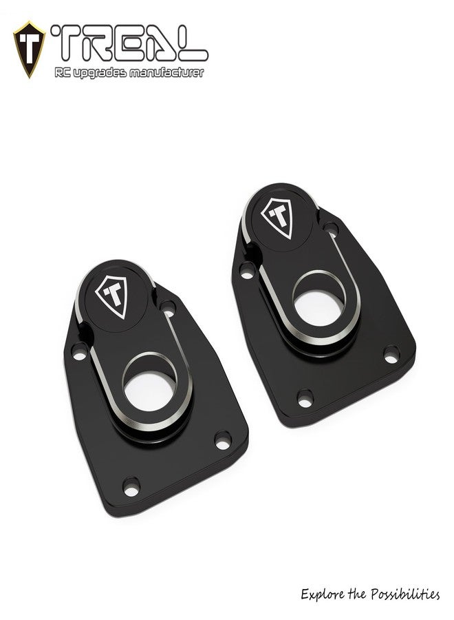 TREAL Aluminum 7075 Outer Portal Covers(2pcs) Front or Rear Portal Axle Caps for Axial 1/8 AXP8 Gilamon(Black - Image 2