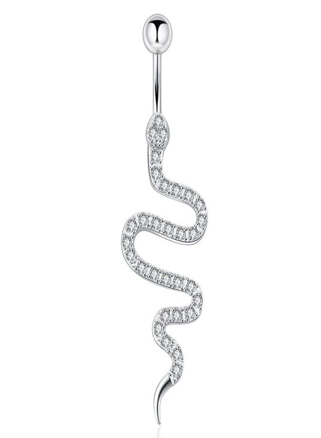 Mastyle® Snake-Shaped Belly Button Ring | Stylish Navel Piercing Jewelry for Women & Girls - Image 1