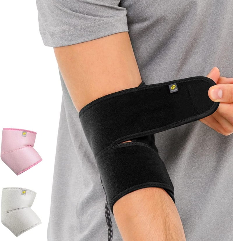 Bracoo Elbow Sleeve Brace for Tendonitis, Tennis Elbow Women Men, Neoprene Compression Wrap, Golfer's Elbow, Bursitis, Sprains, Strains, Sports Injury Recovery Joint, Arthritis Pain Relief, ES10 - Image 1