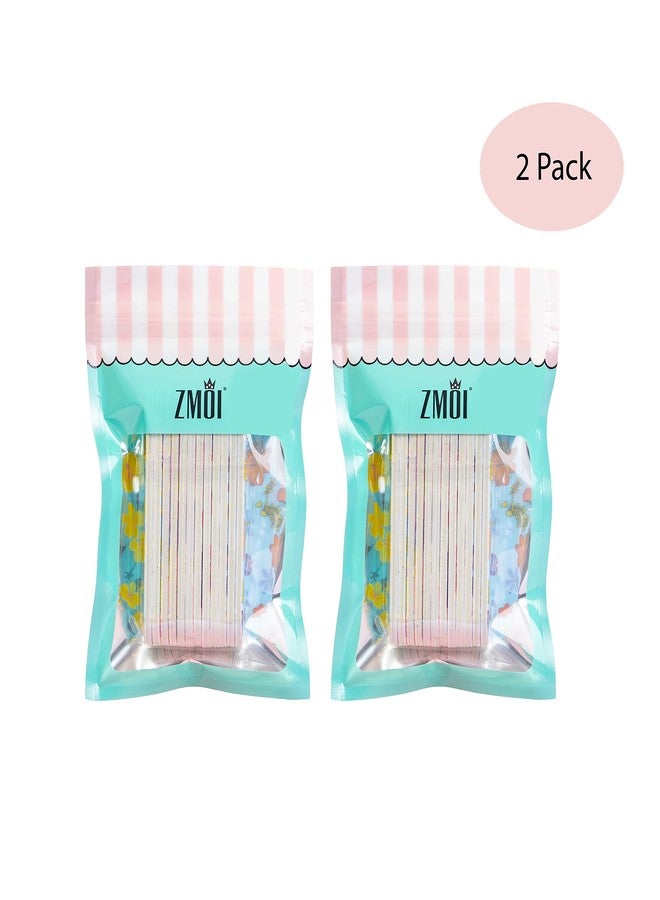 ZMOI (1 Dozen) Pack of 2 Colorful Girly Mini Emery Board Nail Files - Image 5