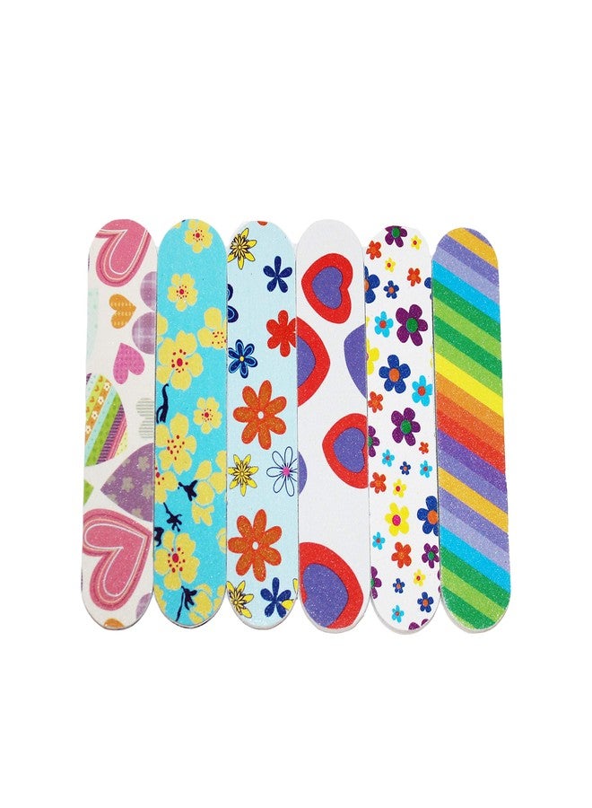 ZMOI (1 Dozen) Pack of 2 Colorful Girly Mini Emery Board Nail Files - Image 4