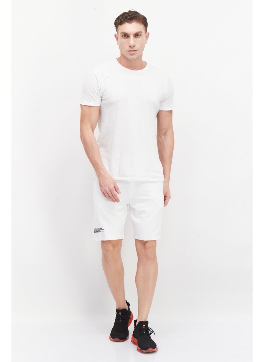 TRIBE OF 6 - Men Sportswear Fit Football Short, White - Image 1