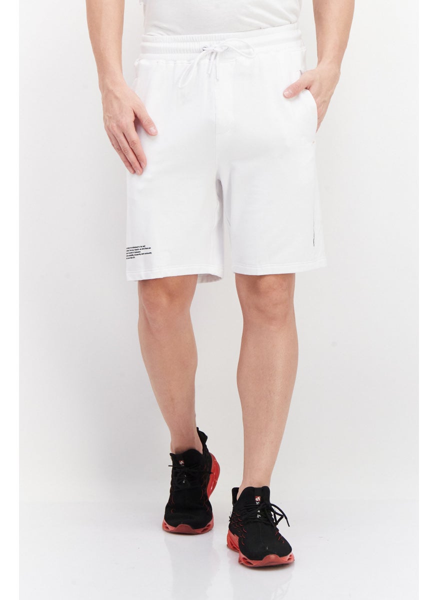 TRIBE OF 6 - Men Sportswear Fit Football Short, White - Image 1