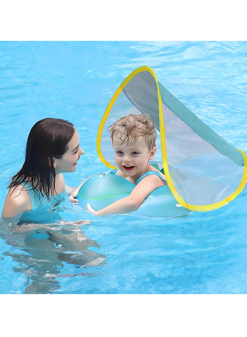 MarlaMall Baby Swim Float with Removable Cover, Adjustable Baby Swimming Circle, Children's Swimming Ring, Inflatable Children's Waist Float, Toddler Lifesaver, Swimming Trainer, Suitable for babies aged 3 months to 36 months - Image 5