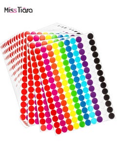 10-Sheets Multicolor Round Dot Sticker