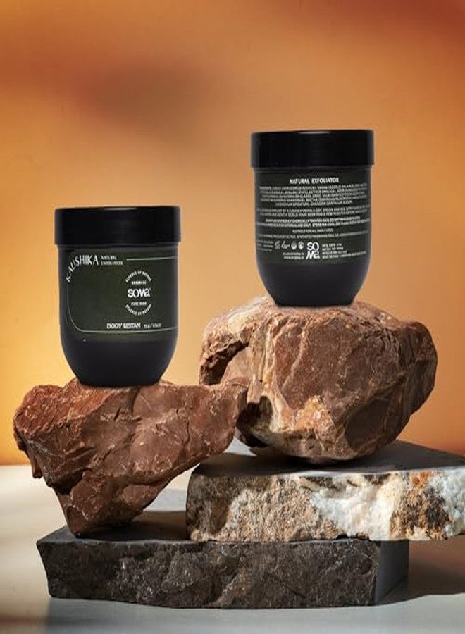SOMA Kaushika Natural Exfoliator Body Ubtan | Herbal Skin Brightening & Tan Removal | Smooth & Glowing Skin | 76g - Image 3