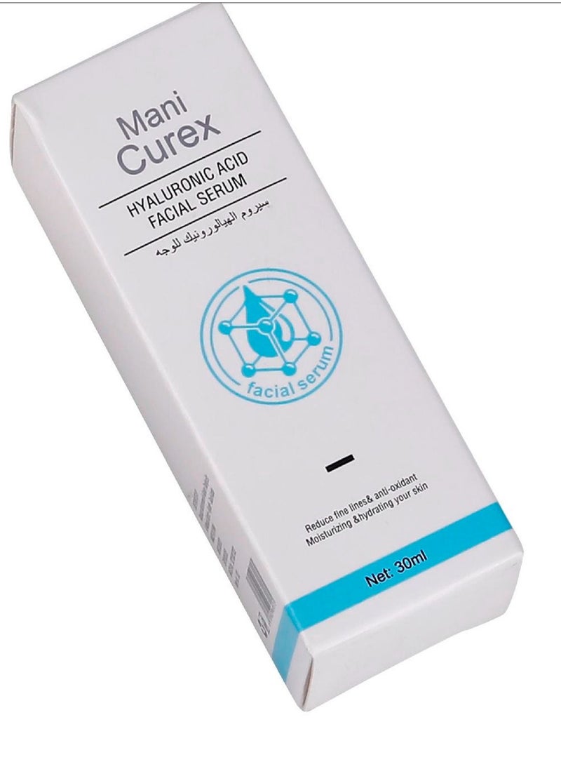 Mani Curex Hyaluronic Acid  Facial Serum 30 ML Moisturizes the skin and promotes collagen growth  - Image 2