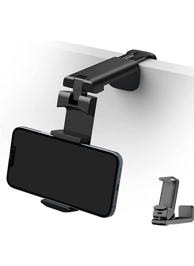 X spring Travel Essentials Phone Holder Universal In Flight Airplane Phone Holder Mount 360 Degree Rotation Foldable Tablet Phone Mount Pocket Sizes Travel Essential Accessory For Flying Black  - Image 1