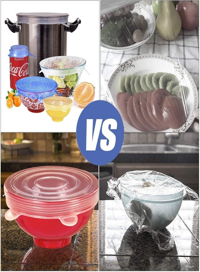 Becharaji Flexible Silicon Stretch Lids Round Shap 6 Different Sizes Reusable Food Storage Covers - Image 5