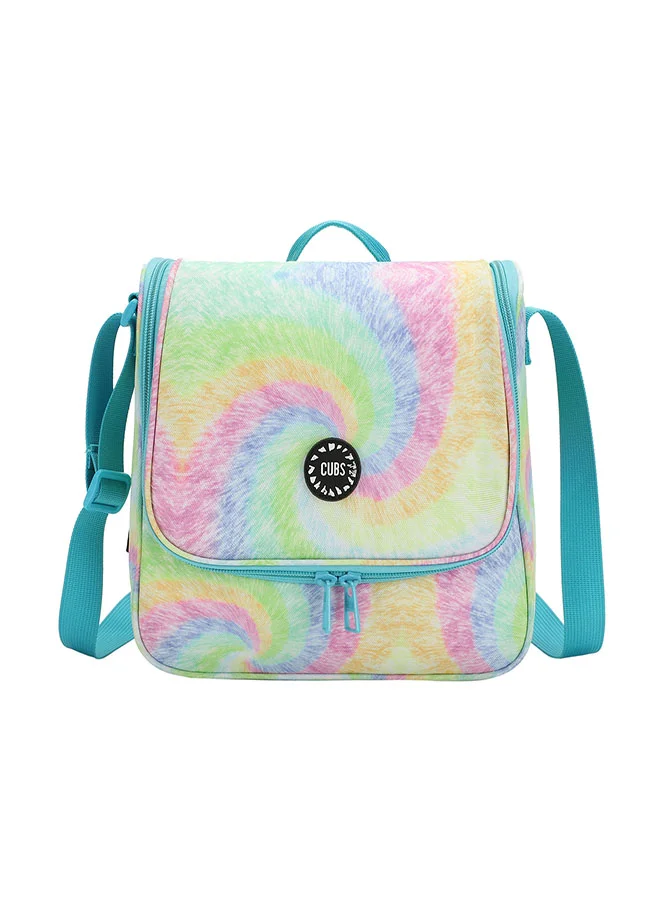 CUBS Rainbow Colors Waterproof lunch bag with adjustable shoulder strap