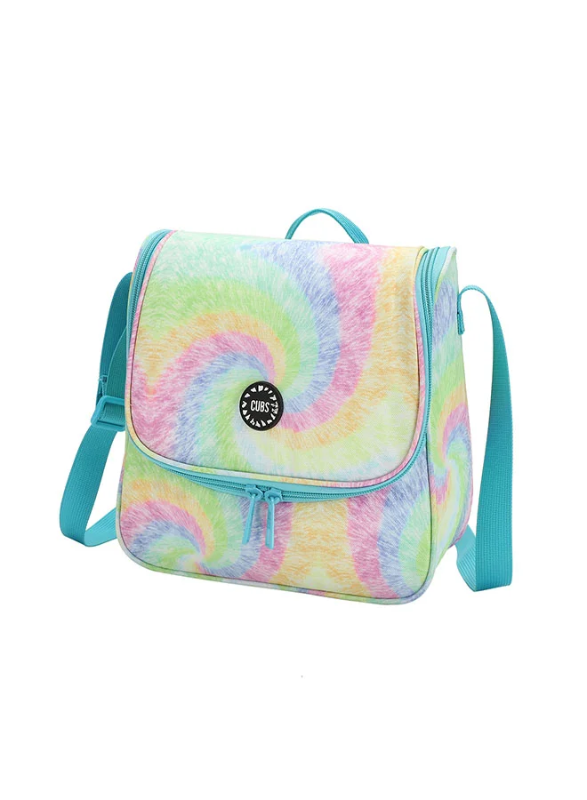 CUBS Rainbow Colors Waterproof lunch bag with adjustable shoulder strap
