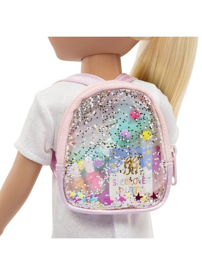 Glitter Girls Sleepover Party & Backpack Set Tie Dye Sleeping Bag Rainbow Pillow & Pizza Play Food 14 Inch Doll Accessories For Kids Ages 3 And Up Children’S Toys - Image 4