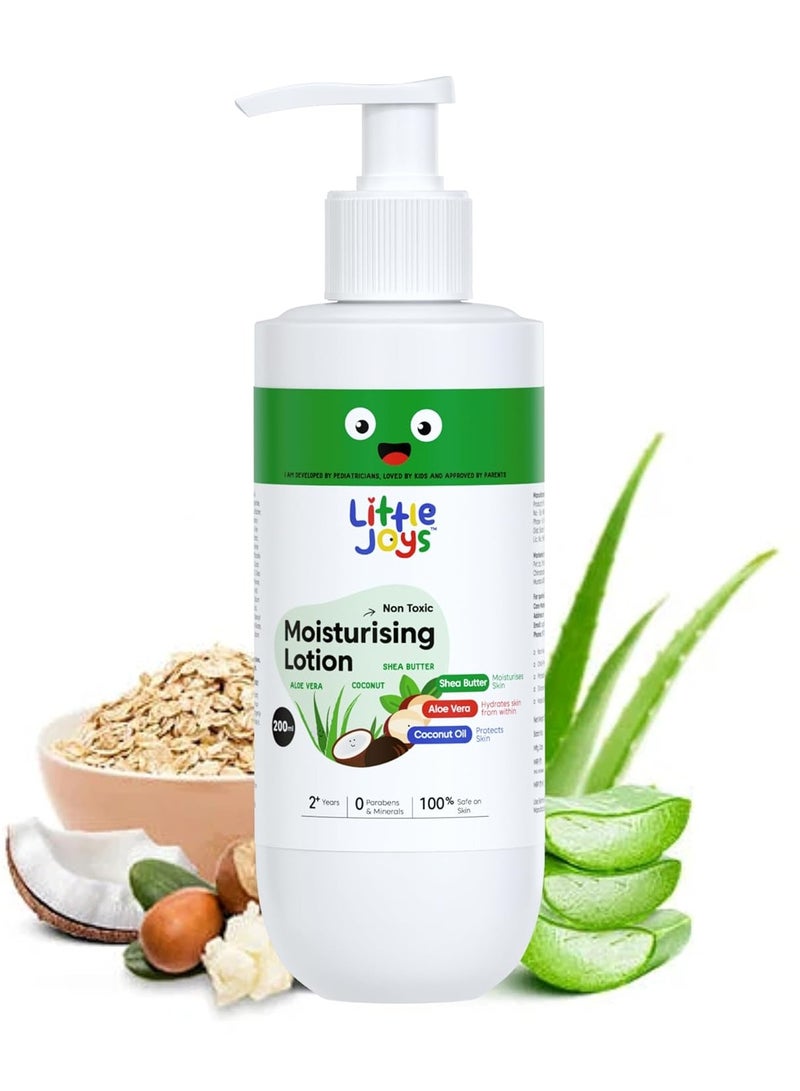 Little Joys Little Joys Moisturising Body Lotion (200ml) With Aloe Vera Extract Shea Butter and Coconut Oil Relieves Dryness Irritation and Nourishes Skin Paraben and Sulfate Free - Image 1