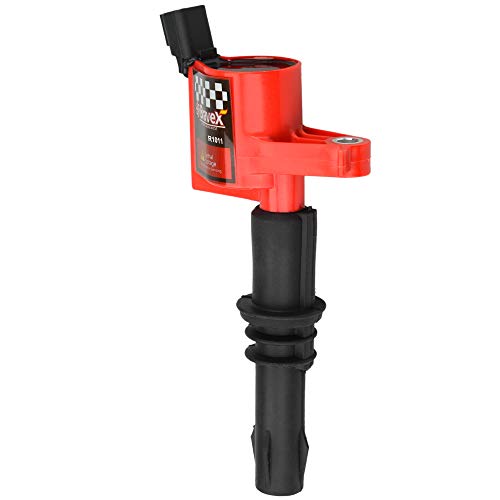 Megaflint High Performance 8 PACK Straight Boot Ignition Coils 15% More Energy F-150 for Ford Lincoln Mercury V8 V10 4.6l 5.4l 6.8l Compatible with DG511 C1541 FD508-Upgrade (RED) - Image 5