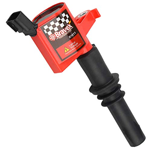 Megaflint High Performance 8 PACK Straight Boot Ignition Coils 15% More Energy F-150 for Ford Lincoln Mercury V8 V10 4.6l 5.4l 6.8l Compatible with DG511 C1541 FD508-Upgrade (RED) - Image 4