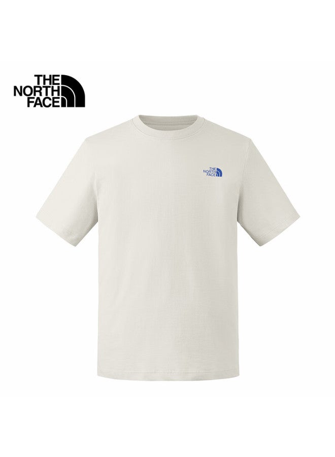 The North Face Short Sleeve T-Shirt Bear Couple Outdoor Comfortable Breathable 8Eyn Sand Dune White/Qli Xxl