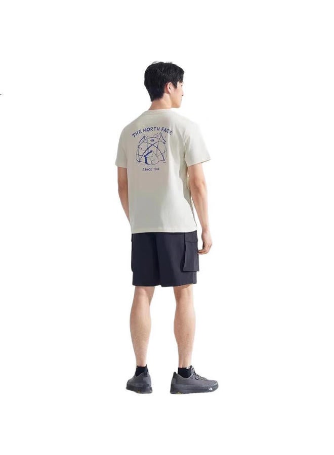 The North Face Short Sleeve T-Shirt Bear Couple Outdoor Comfortable Breathable 8Eyn Sand Dune White/Qli Xxl