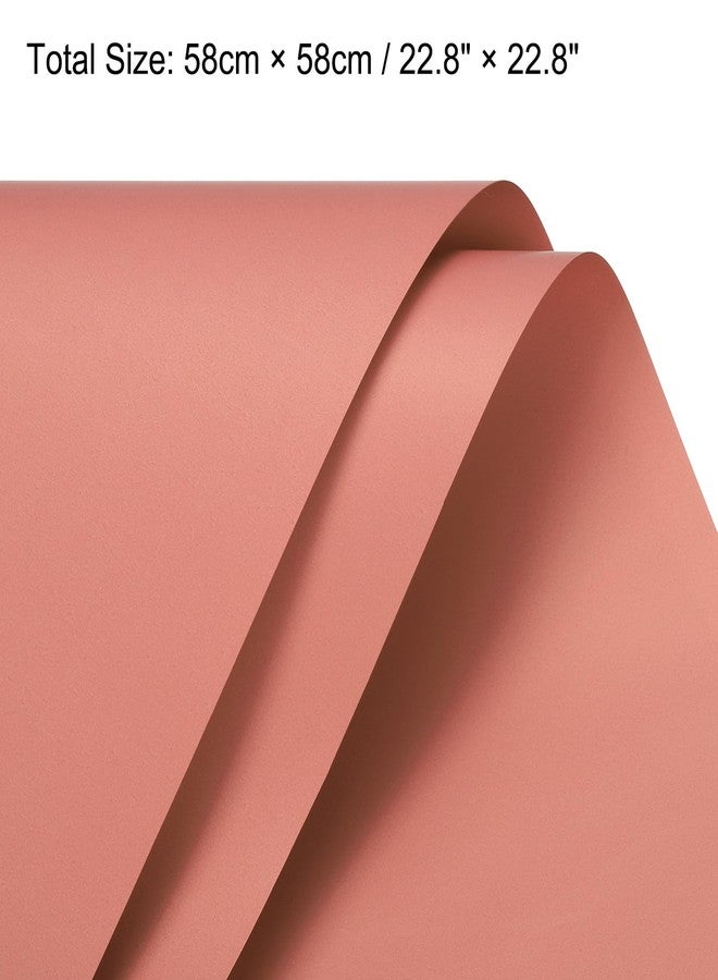 MECCANIXITY Pearlescent Film Flower Wrapping Paper 22.8x22.8 Inch Waterproof for DIY Crafts, Gift/Gift Box Packaging Sunset Coral Pack of 20pcs - Image 2
