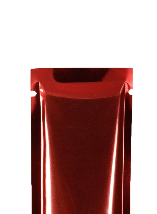 QQ Studio 200PCS Red Metallic Foil Mylar Open Top Bags 10x15cm (3.9x5.9") - Image 2
