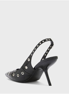 Ginger Pointed Toe Eyelet Slingback Pumps  - Image 3