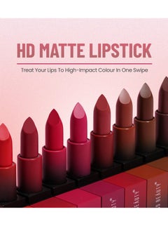 Swiss Beauty Swiss Beauty Hd Matte Pigmented Smudge Proof Lipstick Dark Brown 3.5G  - Image 2