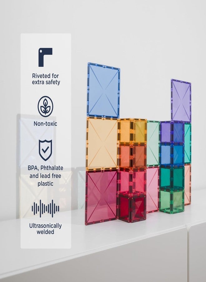 CONNETIX Magnetic Tiles Pastel Square Pack, 40 Pieces - Image 3