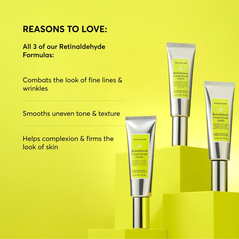 Naturium Retinaldehyde Cream Serum 0.10%, Advanced Anti-Aging & Smoothing Potent Face & Skin Care, 1.7 oz - Image 2