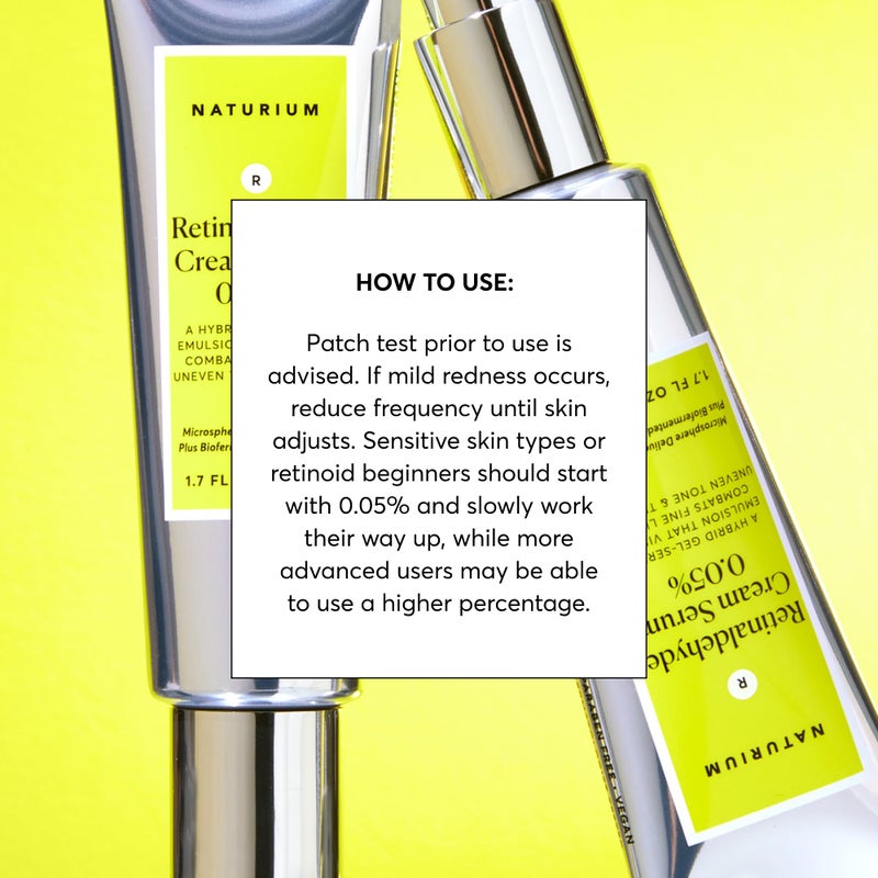 Naturium Retinaldehyde Cream Serum 0.10%, Advanced Anti-Aging & Smoothing Potent Face & Skin Care, 1.7 oz - Image 3