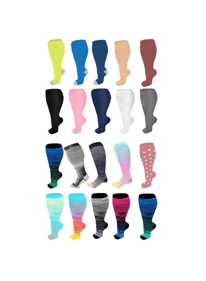 Youlijian  Special For Increasing Fat Socks Fat Socks For Men And Women Solid Color Pressure Sequential Socks Socks