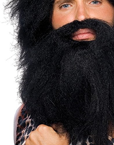 Rubies Caveman Beard Wig Set for Adults No Size - Image 3
