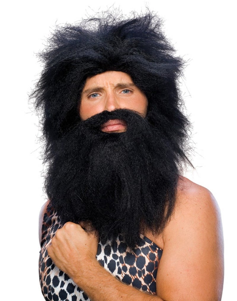 Rubies Caveman Beard Wig Set for Adults No Size - Image 2
