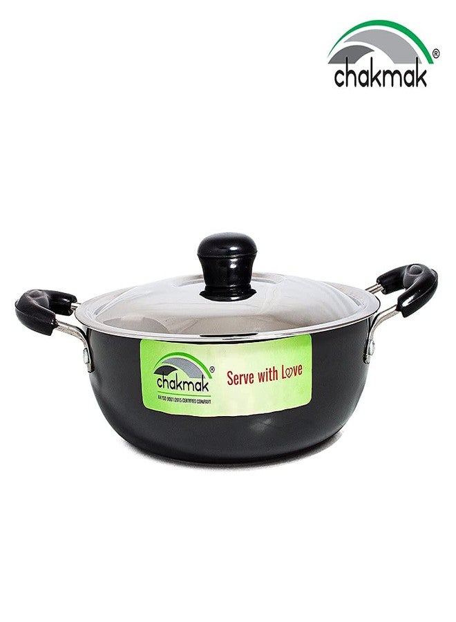 Chakmak DEEP KADHAI Induction Base Hard Anodized 2 LTR - Image 2