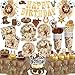 cocomigo Western Birthday Party Decorations Western Themed Party Banner Dinnerware with 2 Pcs Waterproof Tablecloth Cowboy Rodeo Country Western Cowboy Party Decorations - Image 3