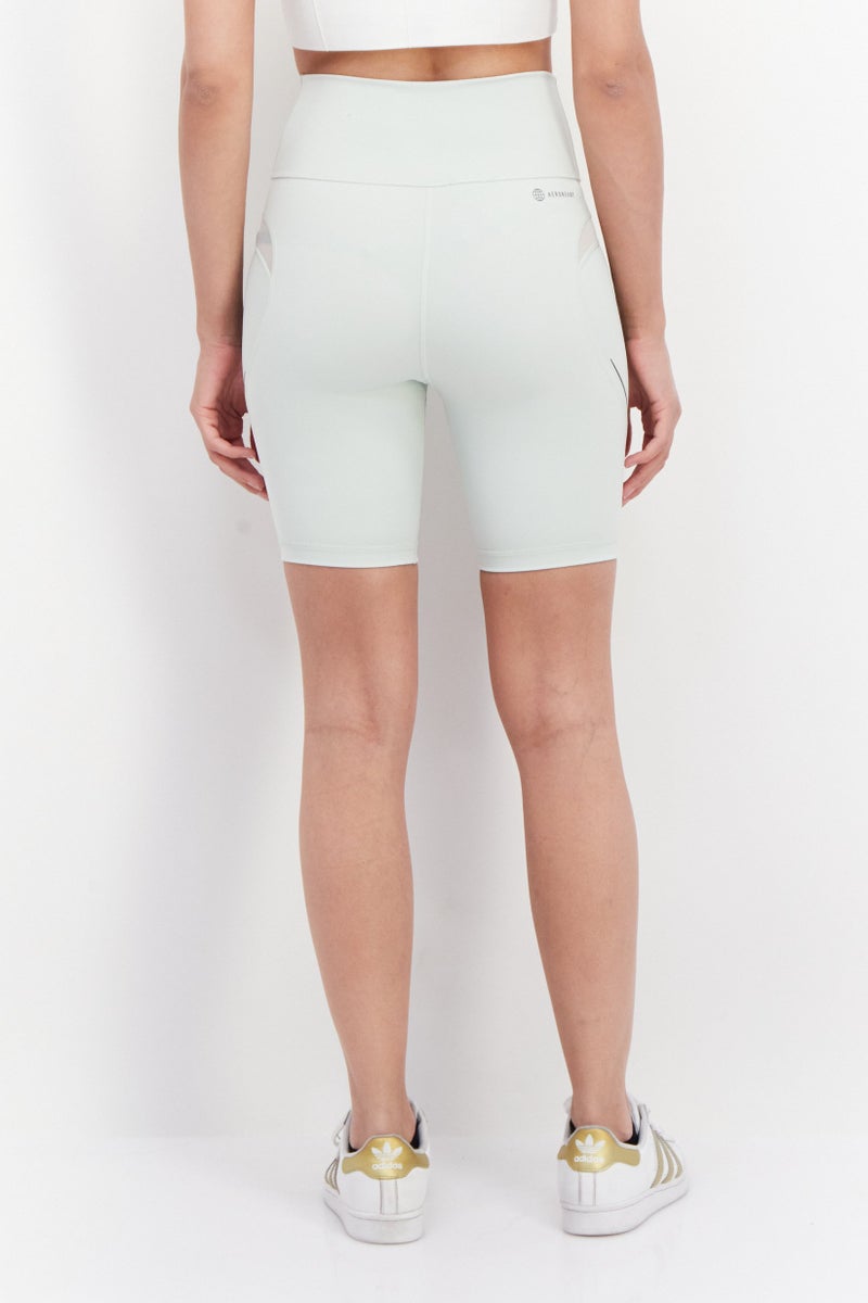 Adidas Women Tight Fit Training Bike Shorts, Lime Green - Image 4