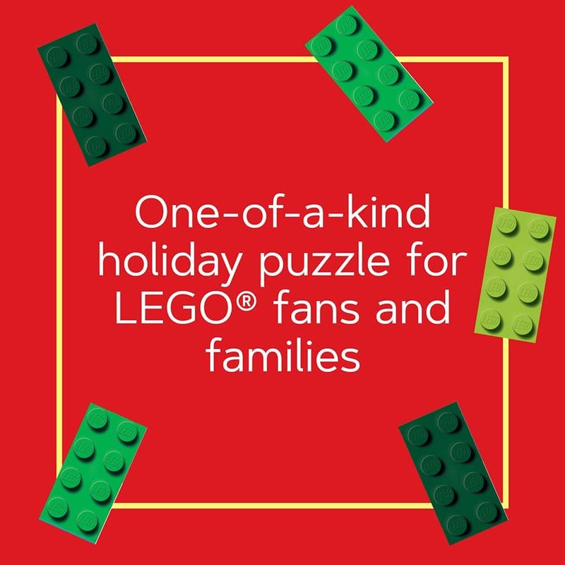 LEGO Christmas Train Puzzle: Four Connecting 100-Piece Puzzles - Image 4