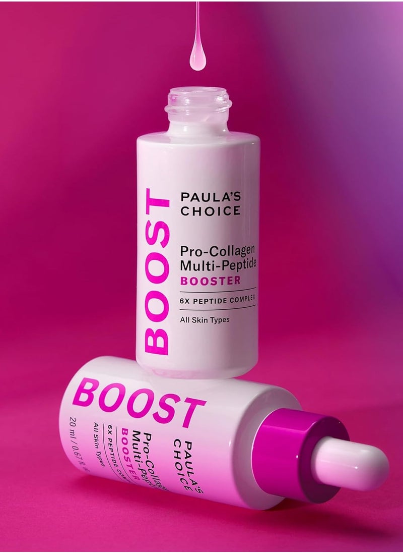 PAULA'S CHOICE Paula's Choice Pro-Collagen Multi-Peptide Booster Serum for Fine Lines & Wrinkles, Supports Collagen Production with Hyaluronic Acid & Amino Acids, Fragrance & Paraben Free, 20ml, Unisex, Regular  - Image 2