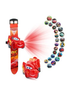 Toy Box Cars 3 Projector  Watch With 24 Projection Pattern Children Digital Watch Toy For Boys With Cover Adjustable Date And Time  - Image 3