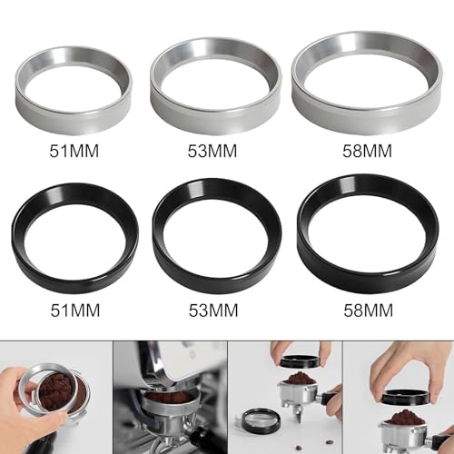 secret desire Espresso Magnetic Dosing Funnel Barista Tool for Portafilters Coffee Machine Silver 51mm - Image 5