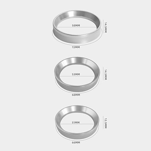 secret desire Espresso Magnetic Dosing Funnel Barista Tool for Portafilters Coffee Machine Silver 51mm - Image 2
