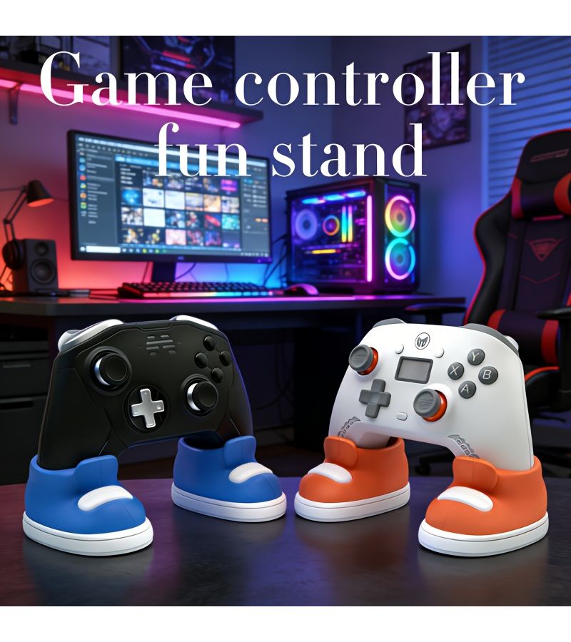 Green Shaped Game Controller Stand for PS5 PS4 Xbox Desk Decor - Image 2
