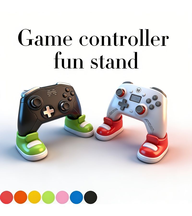 Green Shaped Game Controller Stand for PS5 PS4 Xbox Desk Decor - Image 1
