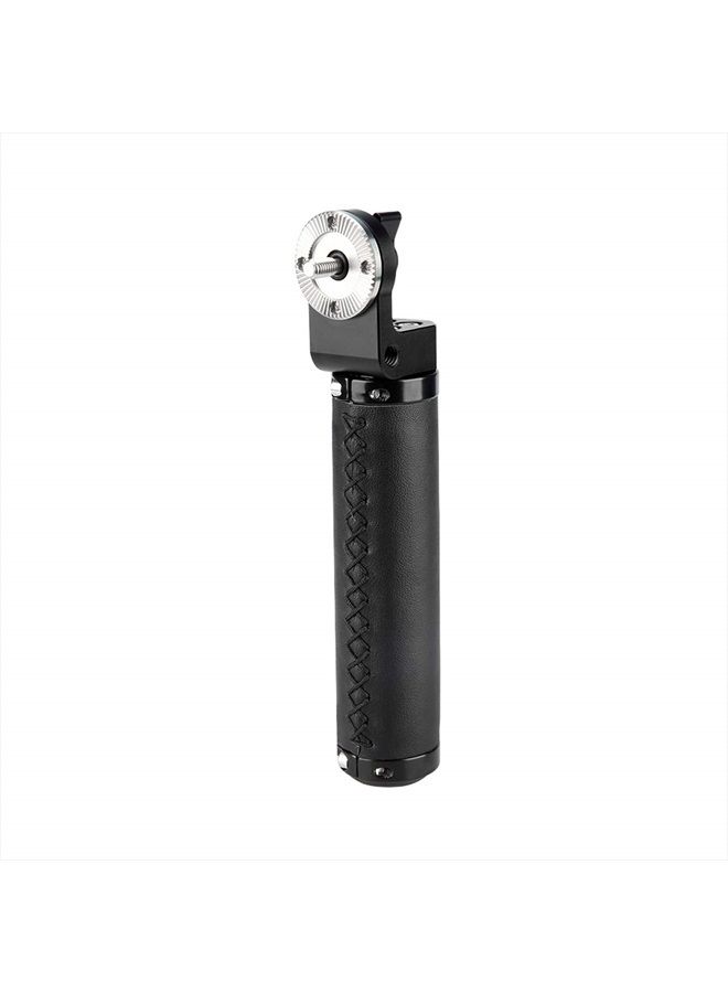 NICEYRIG Leather Rosette Handle M6 Thread Mount, Applicable for 15mm Camera Shoulder Rig Rod Support System - Image 1