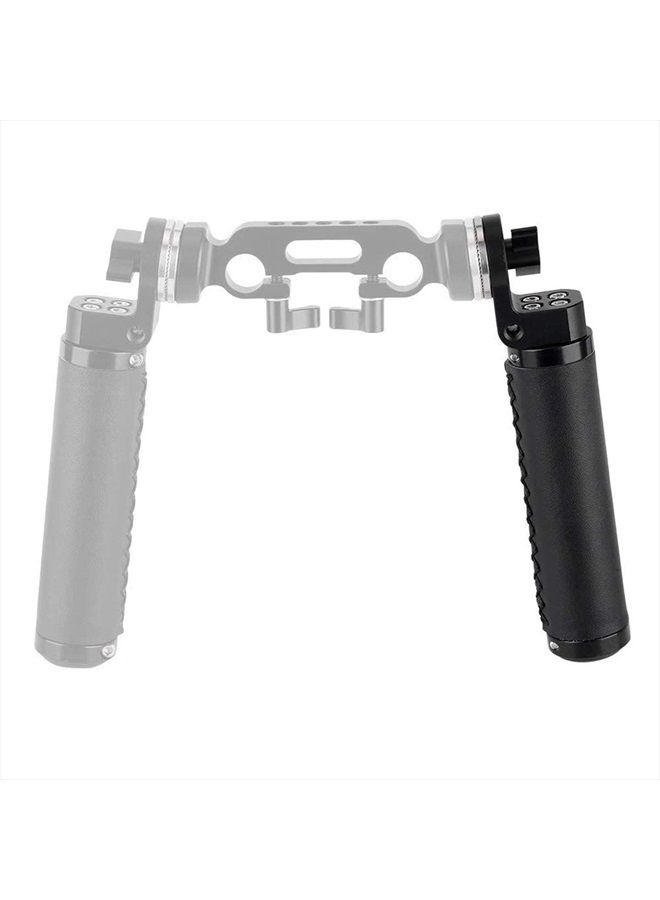 NICEYRIG Leather Rosette Handle M6 Thread Mount, Applicable for 15mm Camera Shoulder Rig Rod Support System - Image 5