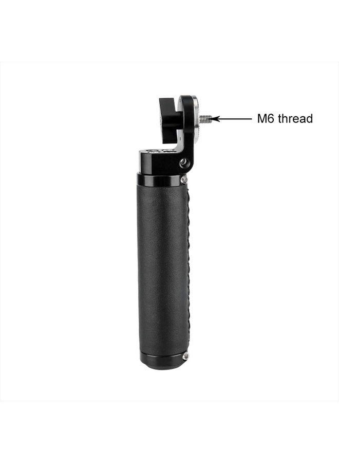 NICEYRIG Leather Rosette Handle M6 Thread Mount, Applicable for 15mm Camera Shoulder Rig Rod Support System - Image 3