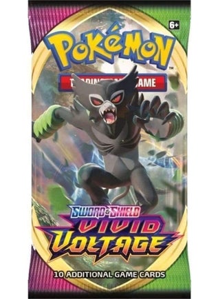 Toyfest Pokemon Game Card Tcg Sword&shield Vivid Voltage Booster Pack - 4 Pack (40 Cards)  - Image 2