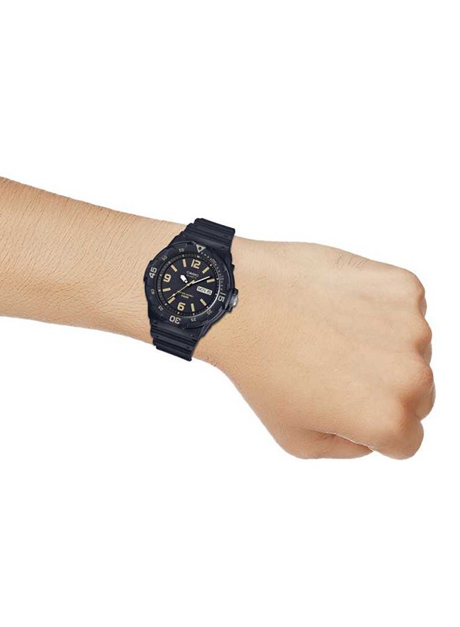 CASIO Men Water Resistant Analog Watch MRW-200H-1B3VDF - 48 mm - Black - Image 5